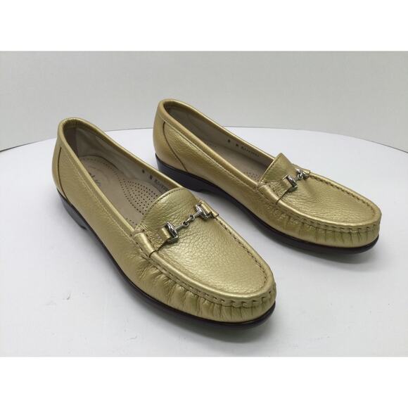 SAS Metro Loafer Gold 7N Womens Comfort Shoes New - Picture 4 of 10